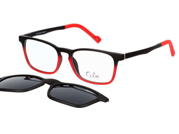 Cooline 132 matt black red 2V1 47 16 136 clip on