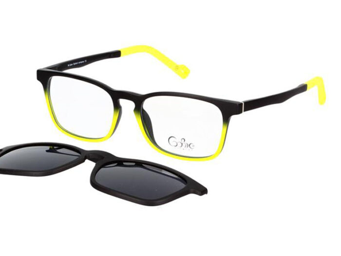 Cooline 132 matt black yellow 2V1 47 16 136 clip on