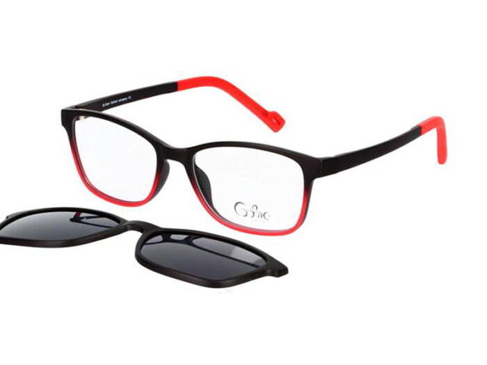 Cooline 133 matt black red 2V1 46 15 130 clip on