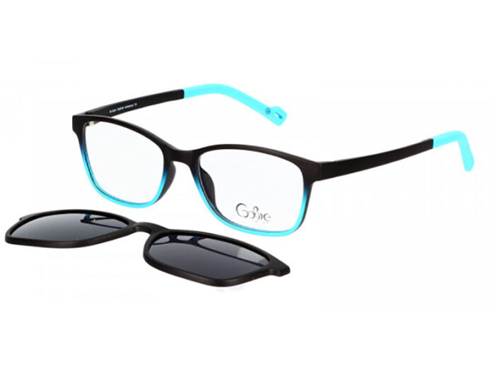 Cooline 133 matt black sky blue 2V1 46 15 130 clip on